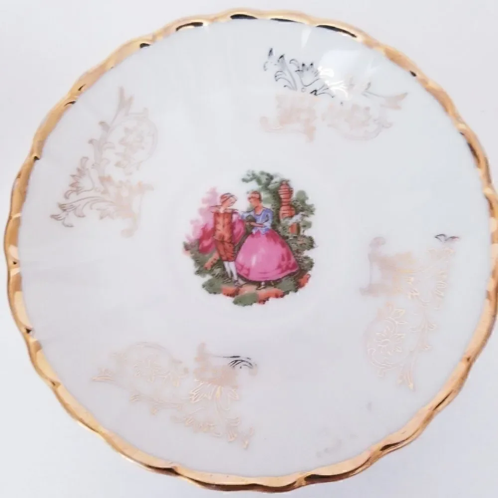 Vintage Fragonard Demitasse teacup & saucer set